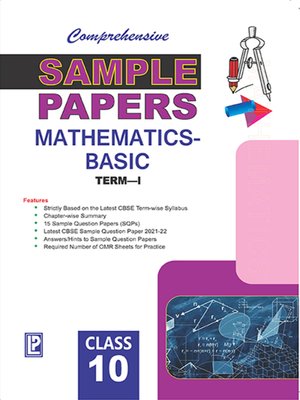 cover image of Comprehensive Sample Papers Mathematics X (Basic) (Term-I)